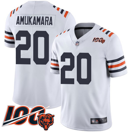 Chicago Bears Limited White Men Prince Amukamara Jersey NFL Football 20 100th Season